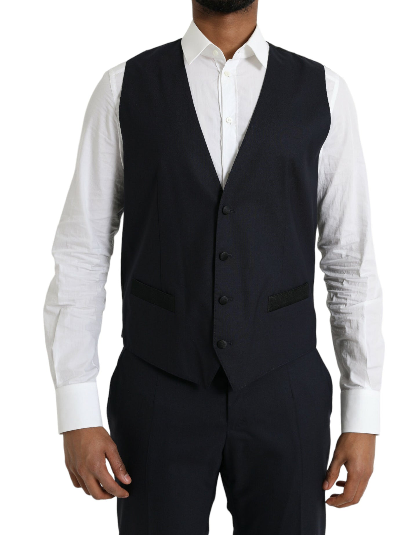 Dolce & Gabbana – Dunkelblauer MARTINI-Anzug aus Wolle, dreiteilig