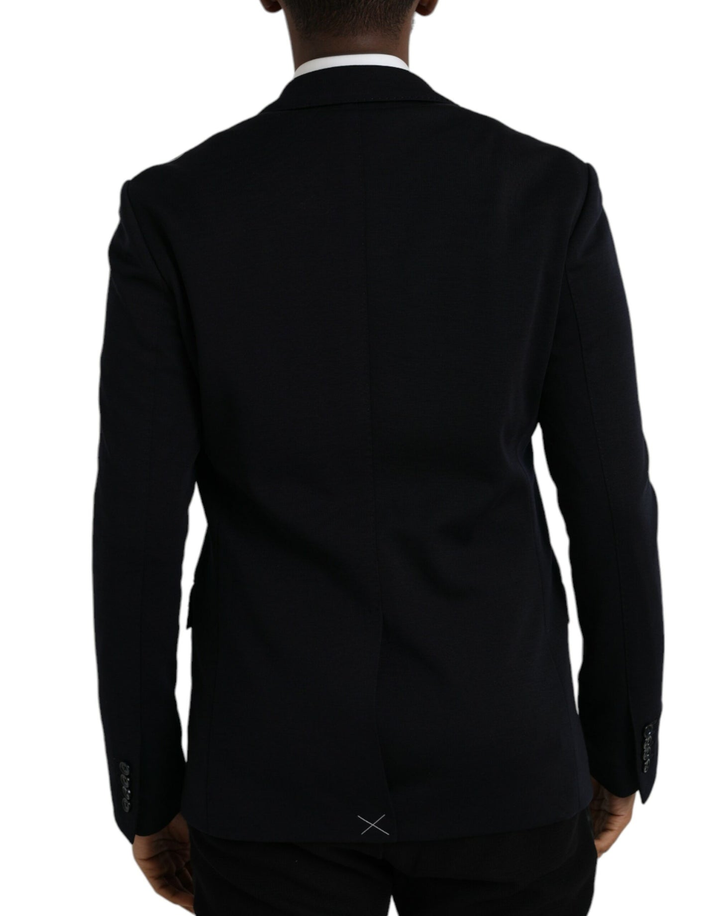 Dolce & Gabbana – Einreihiger Blazer aus schwarzer Wolle