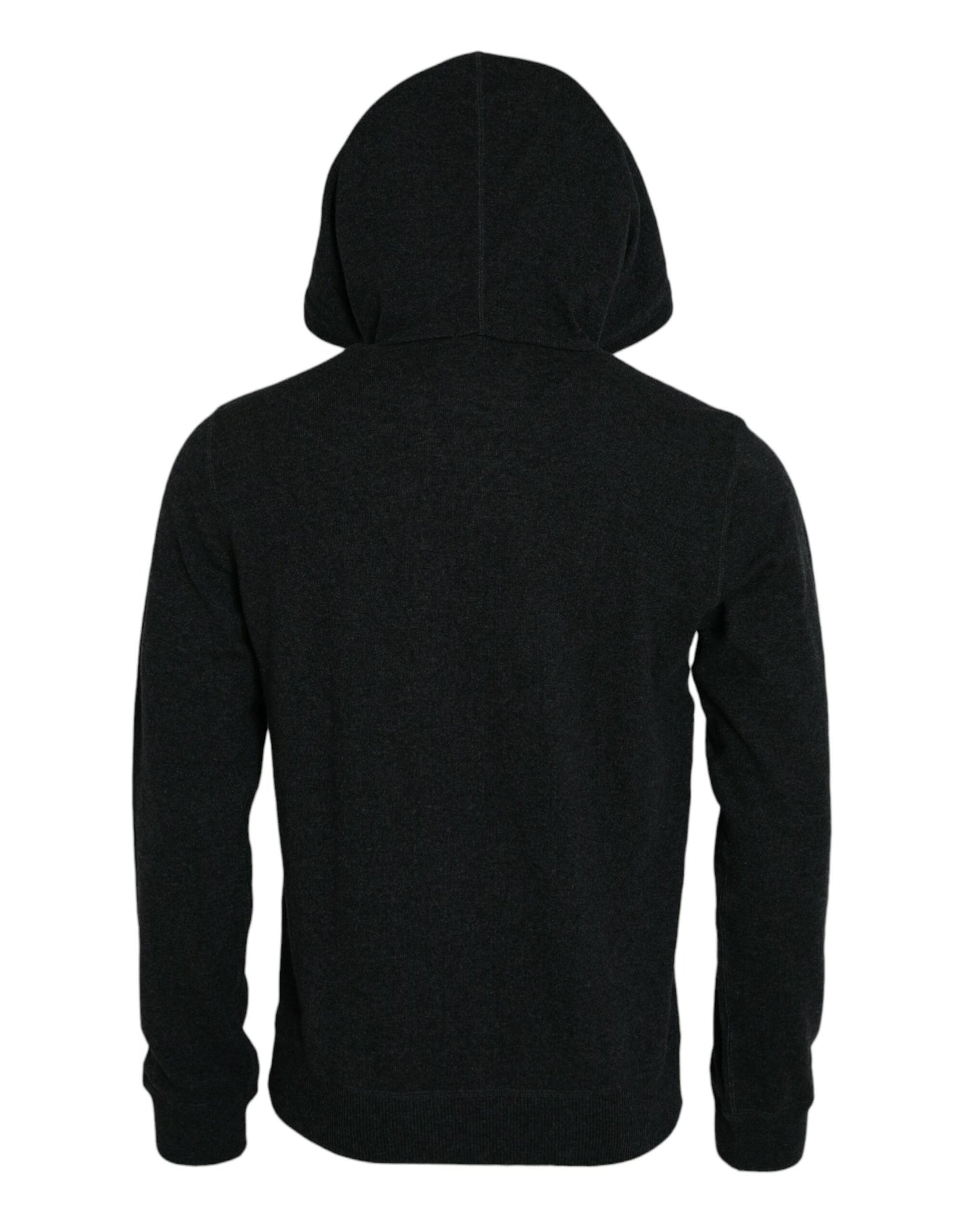 Dolce & Gabbana Dunkelgrauer Kaschmir-Kapuzenpullover