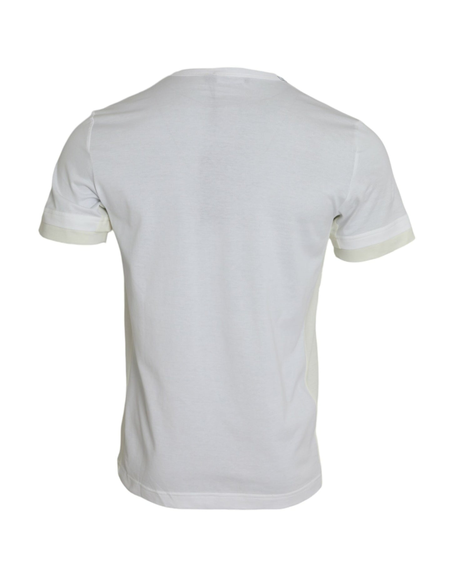 Dolce & Gabbana – Weißes T-Shirt mit kurzen Ärmeln aus Baumwolle mit Tasche