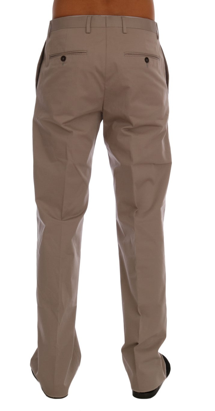 Dolce & Gabbana Beige Chinos aus Baumwollstretch