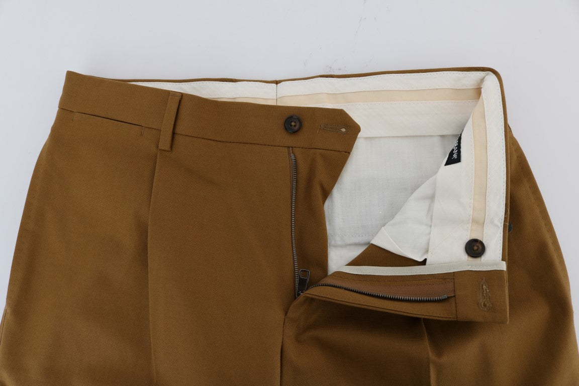 Braune Hose aus Stretch-Baumwolle von Dolce & Gabbana