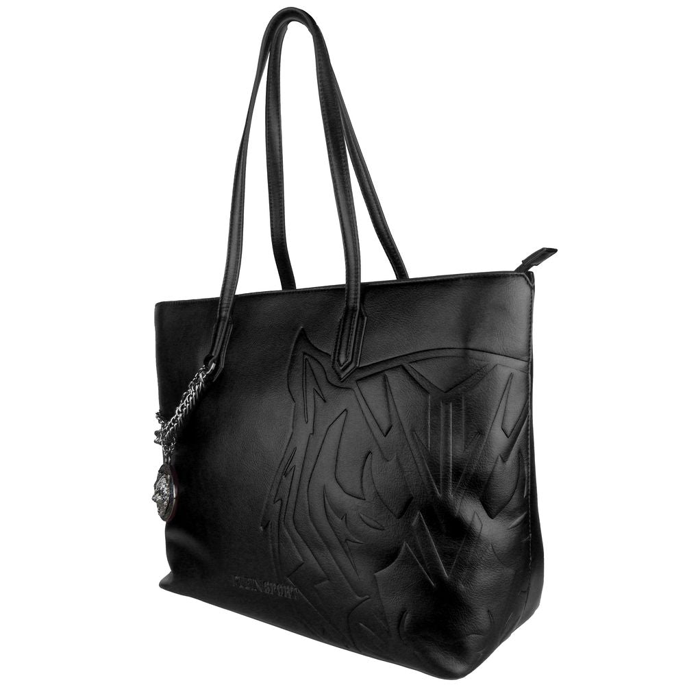 Plein Sport Schwarze Polyethylen-Umhängetasche für Damen