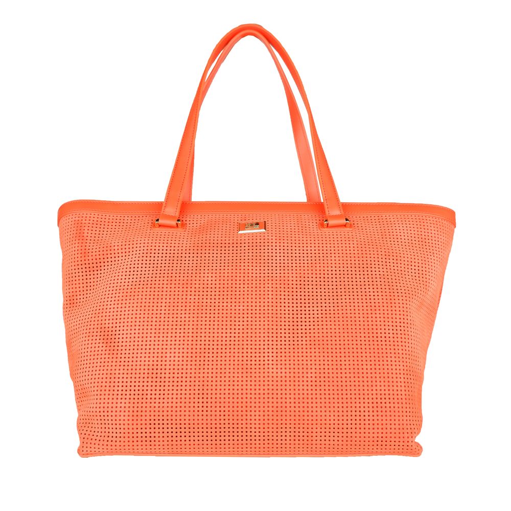 Cavalli Class Damenhandtasche aus orangefarbenem Kalbsleder