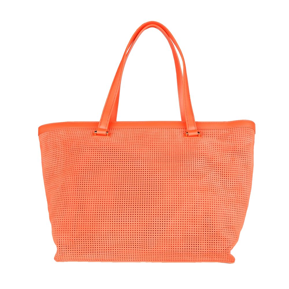 Cavalli Class Damenhandtasche aus orangefarbenem Kalbsleder