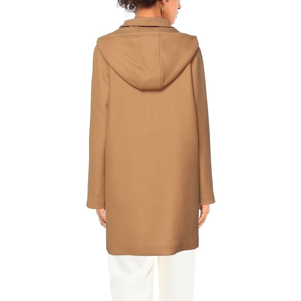 Love Moschino Brauner Wollmantel für Damen