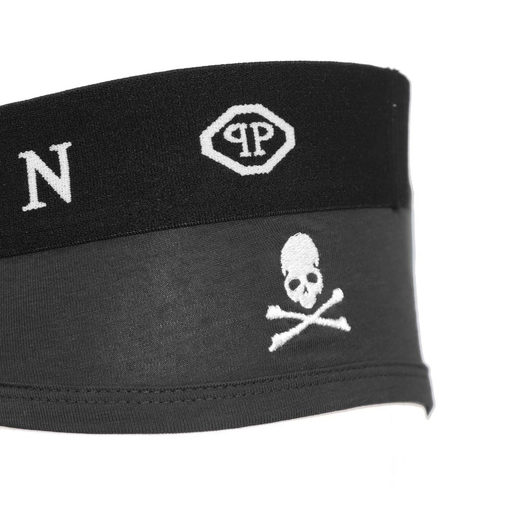 Philipp Plein – Schwarzes Herren-Boxershorts-Set aus Baumwolle