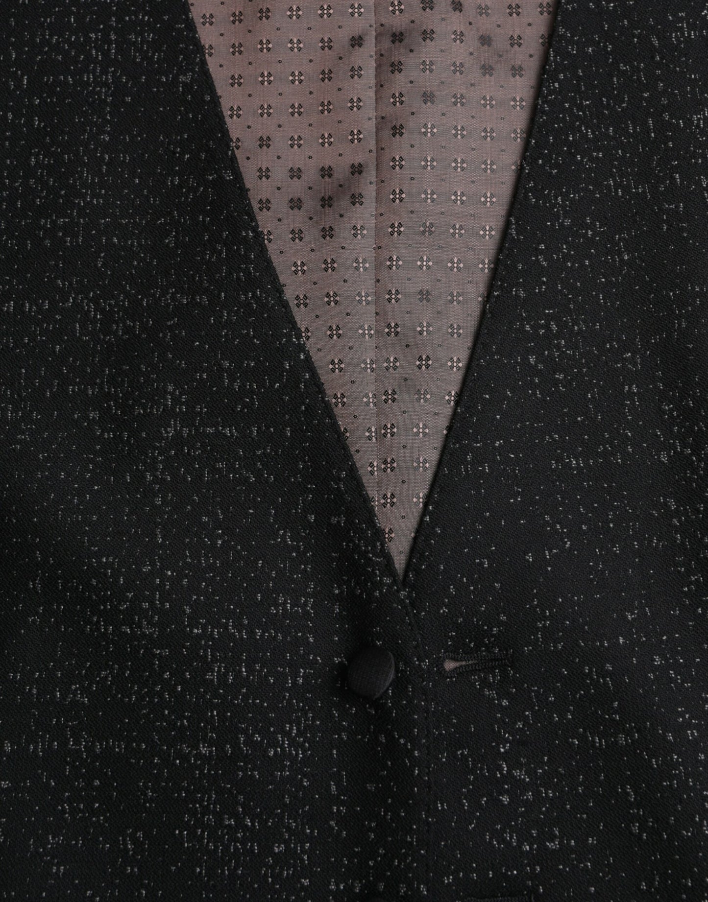 Dolce & Gabbana Schwarz Braun Seidenweste Kleid Formale Weste