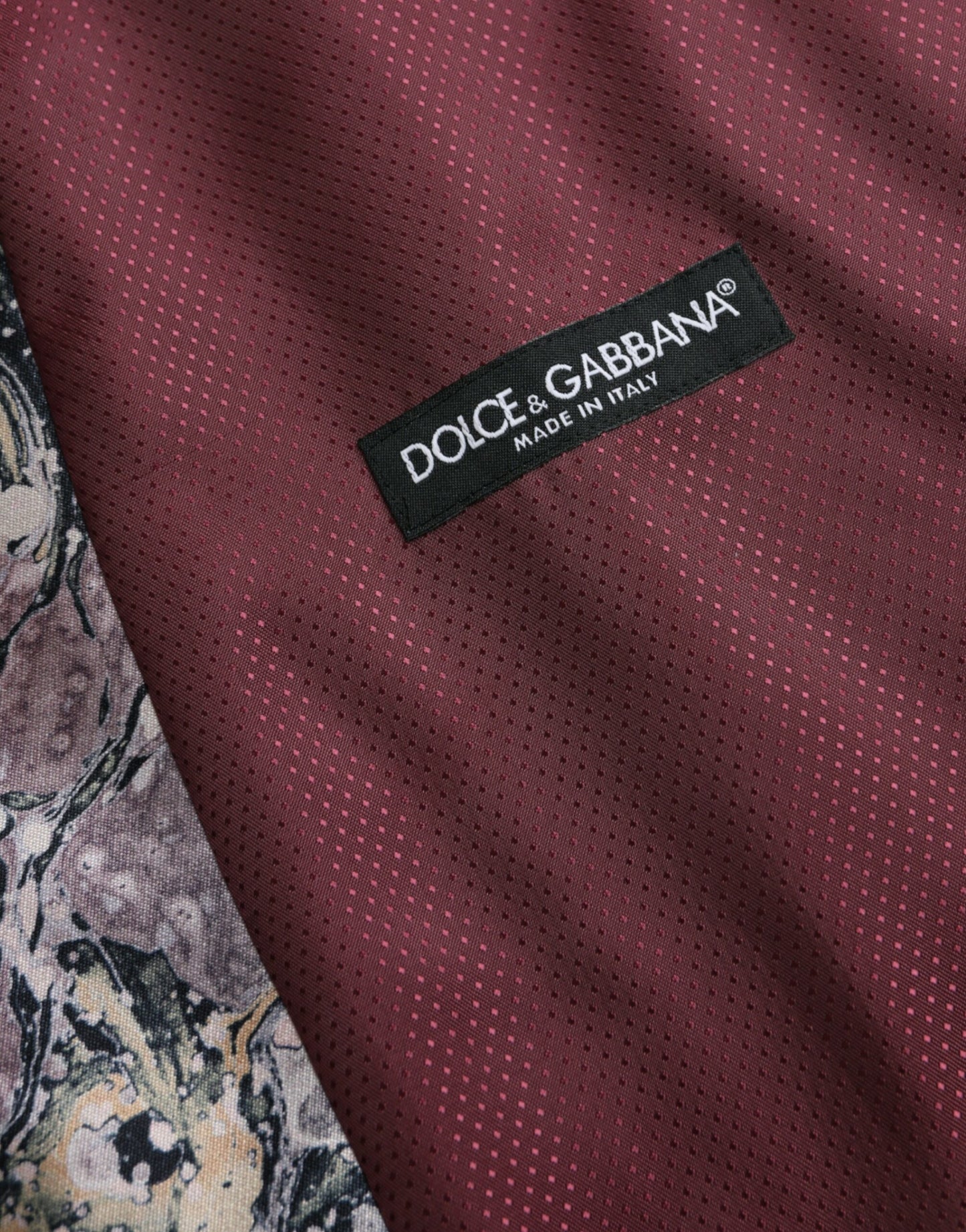 Dolce & Gabbana – Mehrfarbige Weste aus Galaxy-Seide, formelle Weste