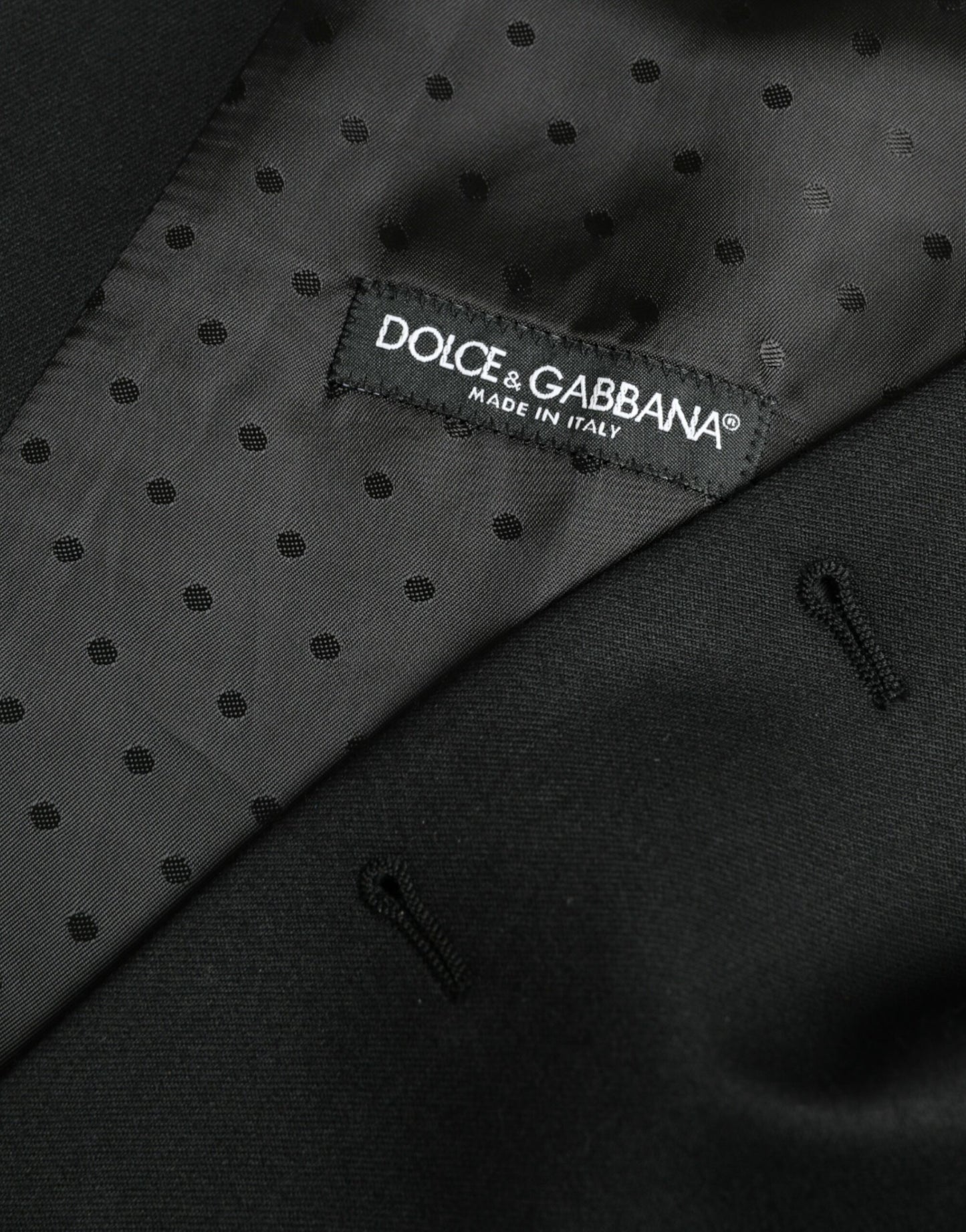 Dolce & Gabbana Schwarze Seidenweste, formelle Weste