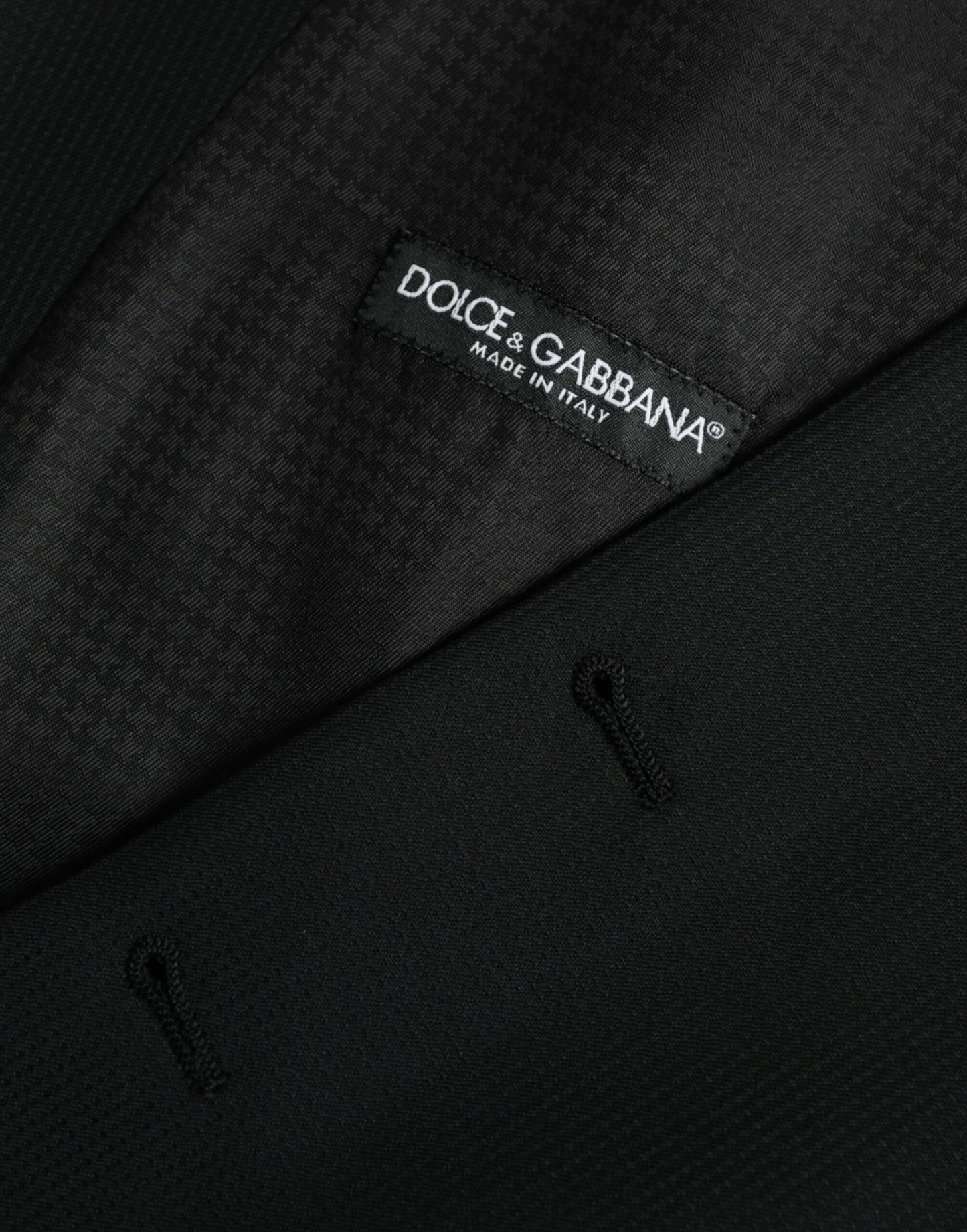 Dolce & Gabbana Schwarze Wollweste, formelle Weste