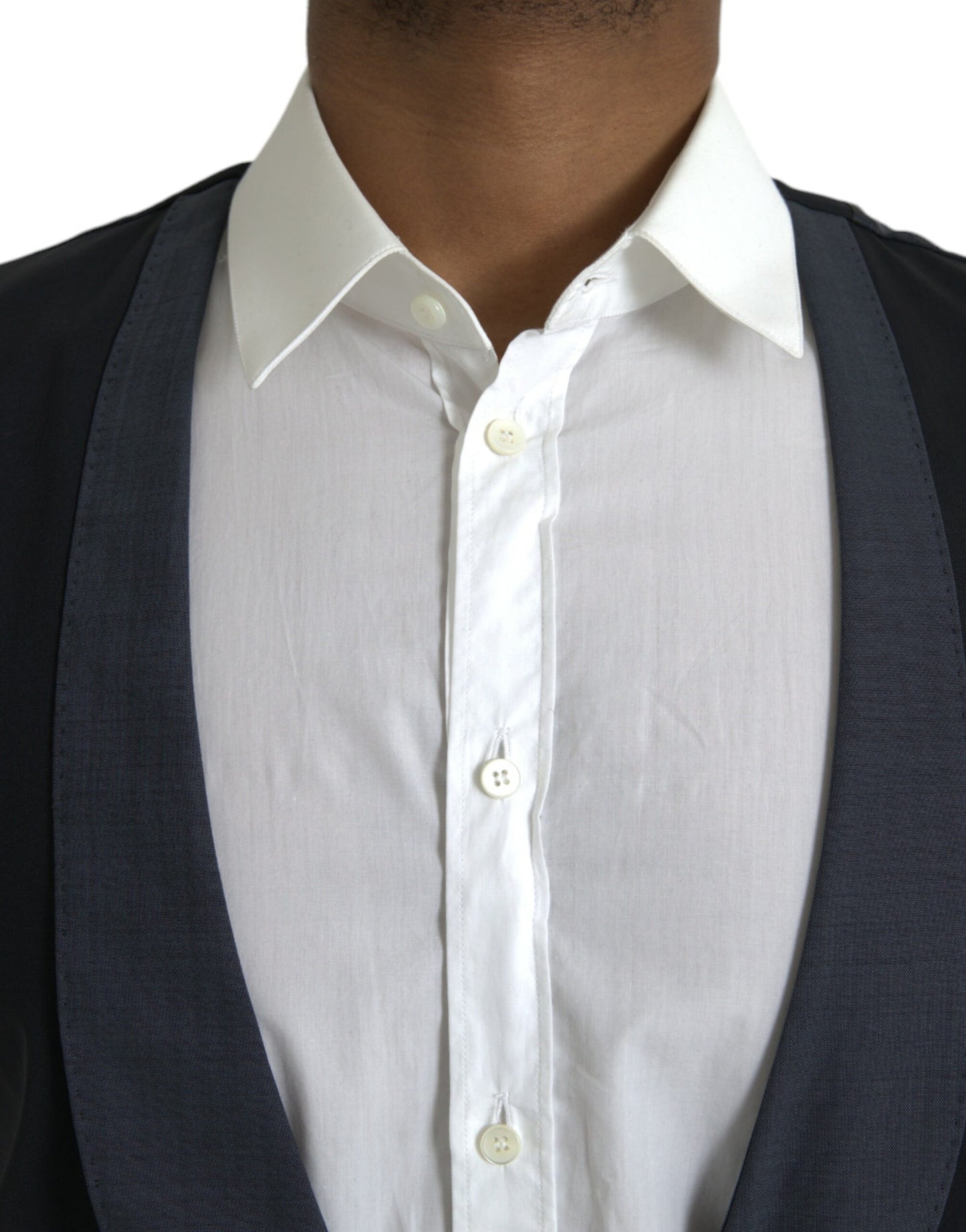 Dolce & Gabbana Schwarze Wollweste, formelle Weste
