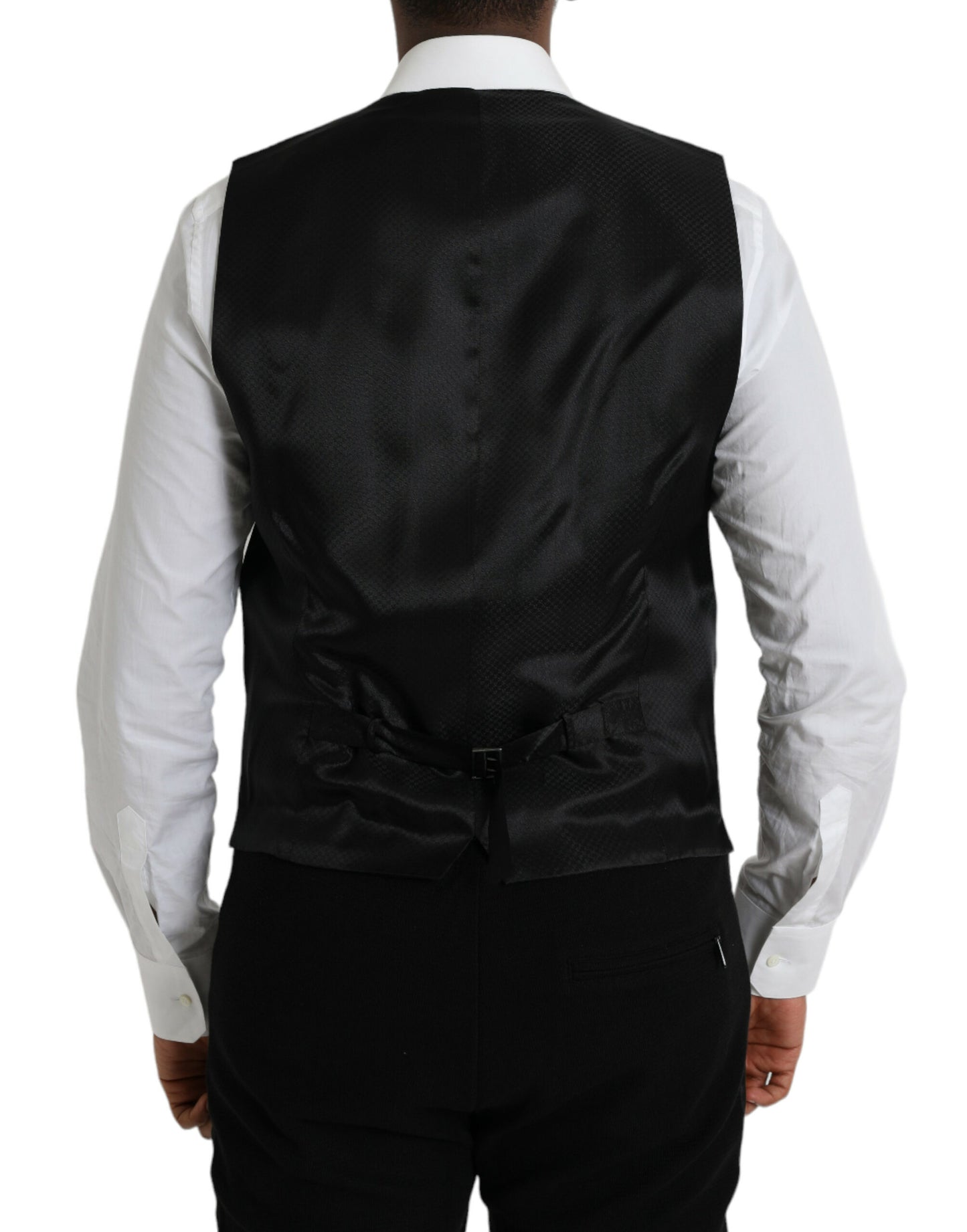 Dolce & Gabbana Braune Wollweste, formelle Weste