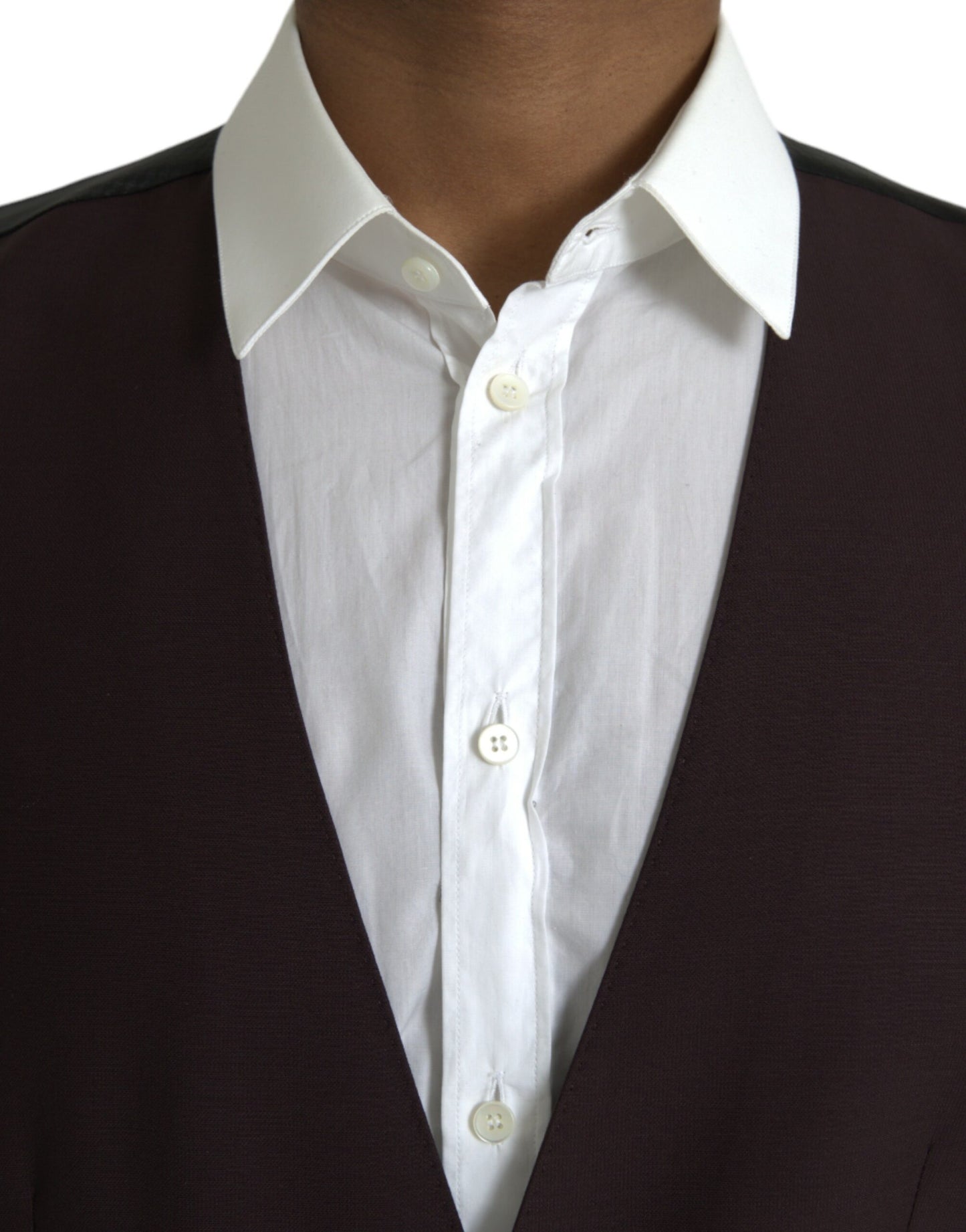 Dolce & Gabbana Braune Wollweste, formelle Weste