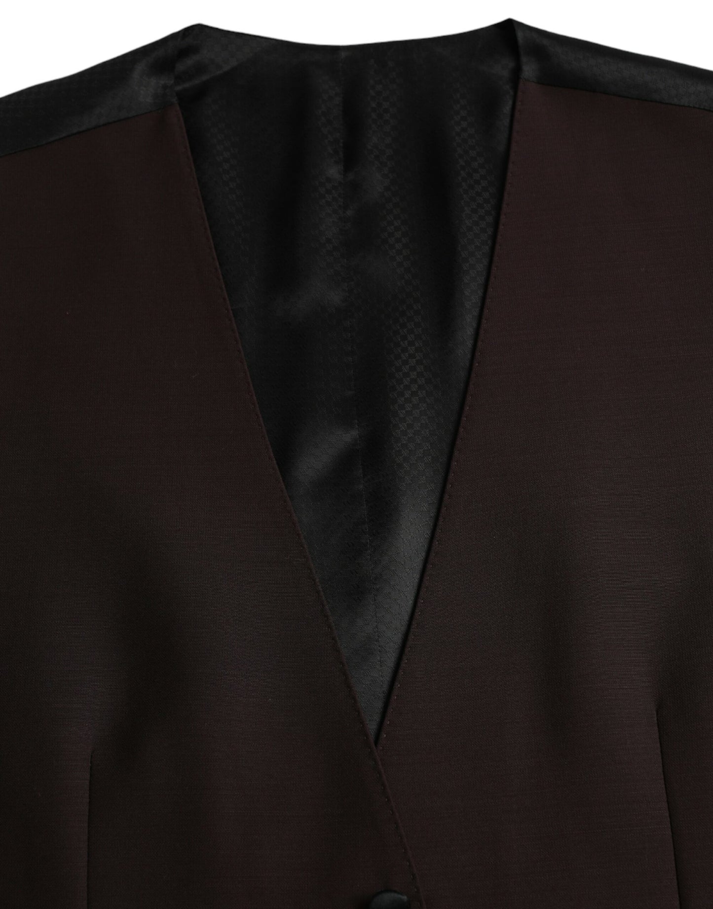 Dolce & Gabbana Braune Wollweste, formelle Weste