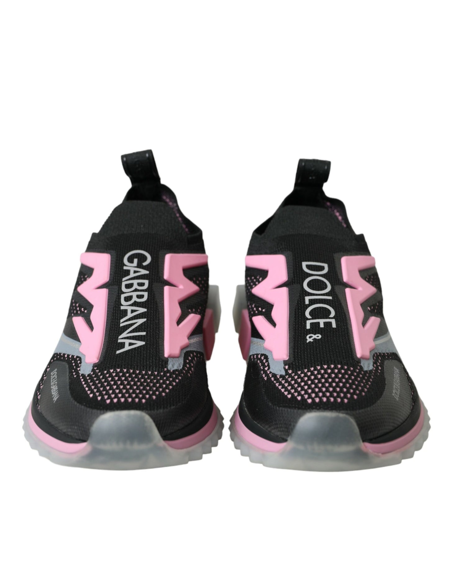 Dolce & Gabbana – Sorrento – Slipper-Sneaker in Schwarz und Rosa