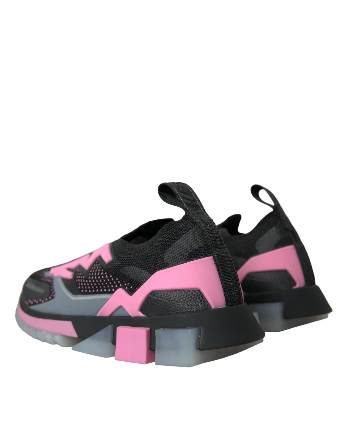 Dolce & Gabbana – Sorrento – Slipper-Sneaker in Schwarz und Rosa