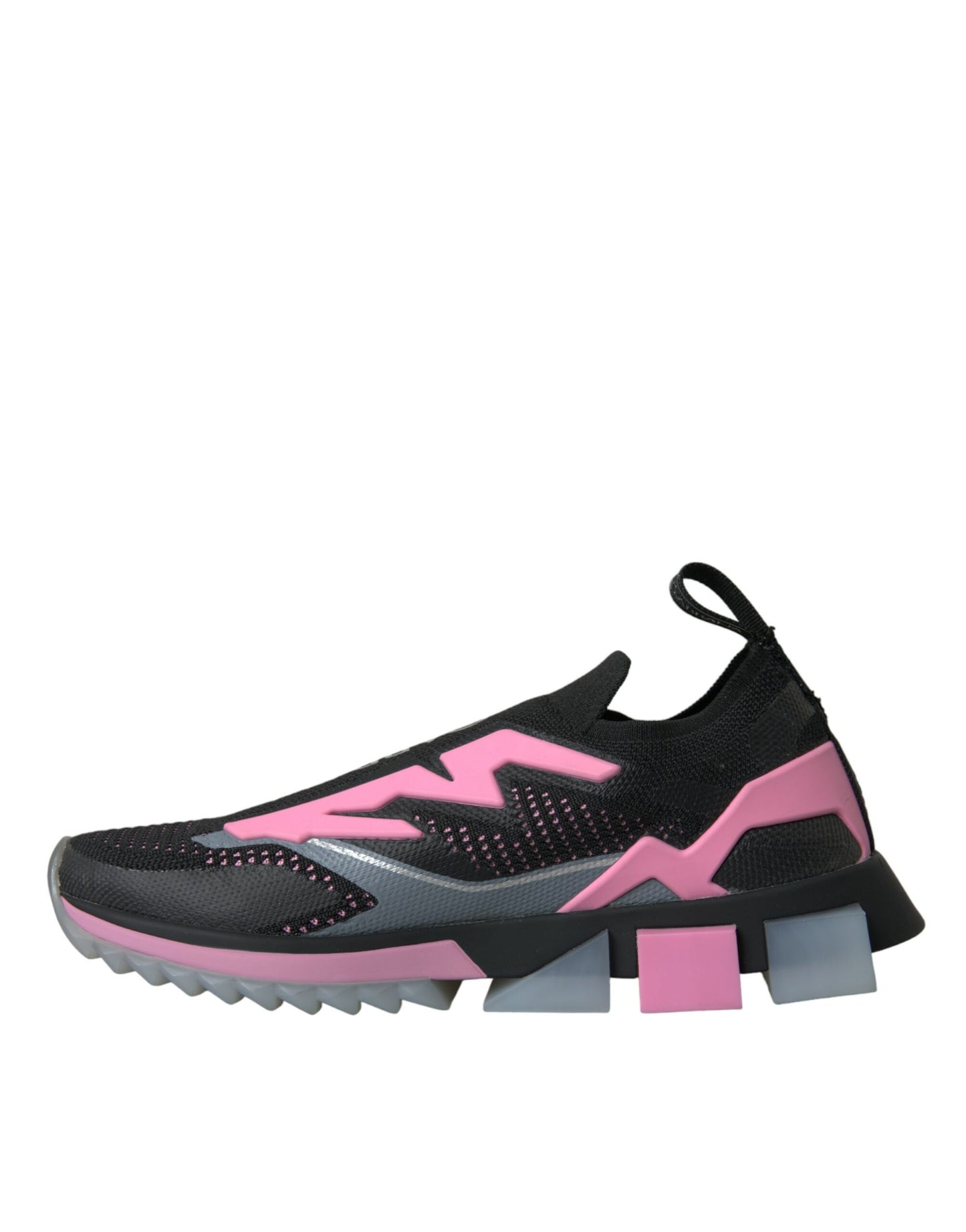 Dolce & Gabbana – Sorrento – Slipper-Sneaker in Schwarz und Rosa