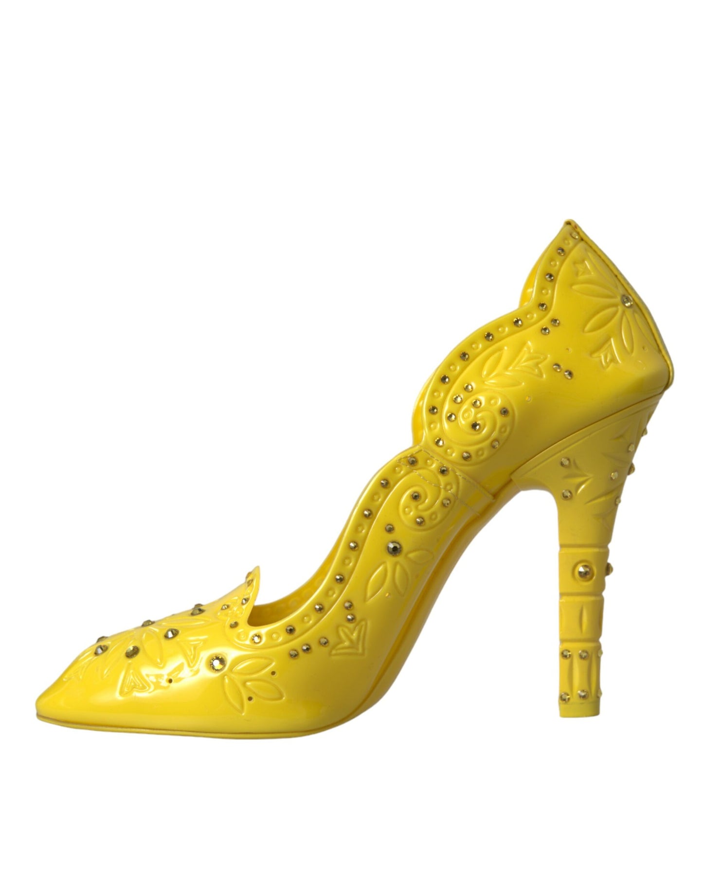 Dolce & Gabbana Gelbe Kristall CINDERELLA Heels Pumps Schuhe