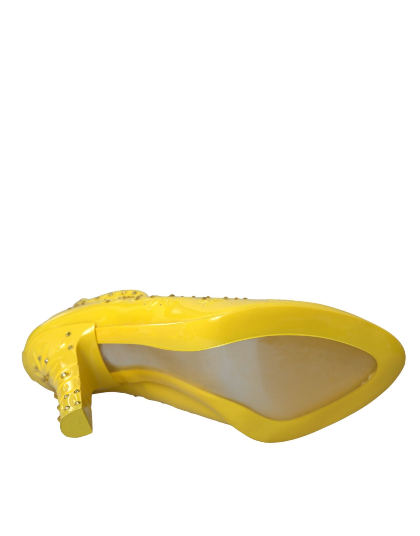 Dolce & Gabbana Gelbe Kristall CINDERELLA Heels Pumps Schuhe
