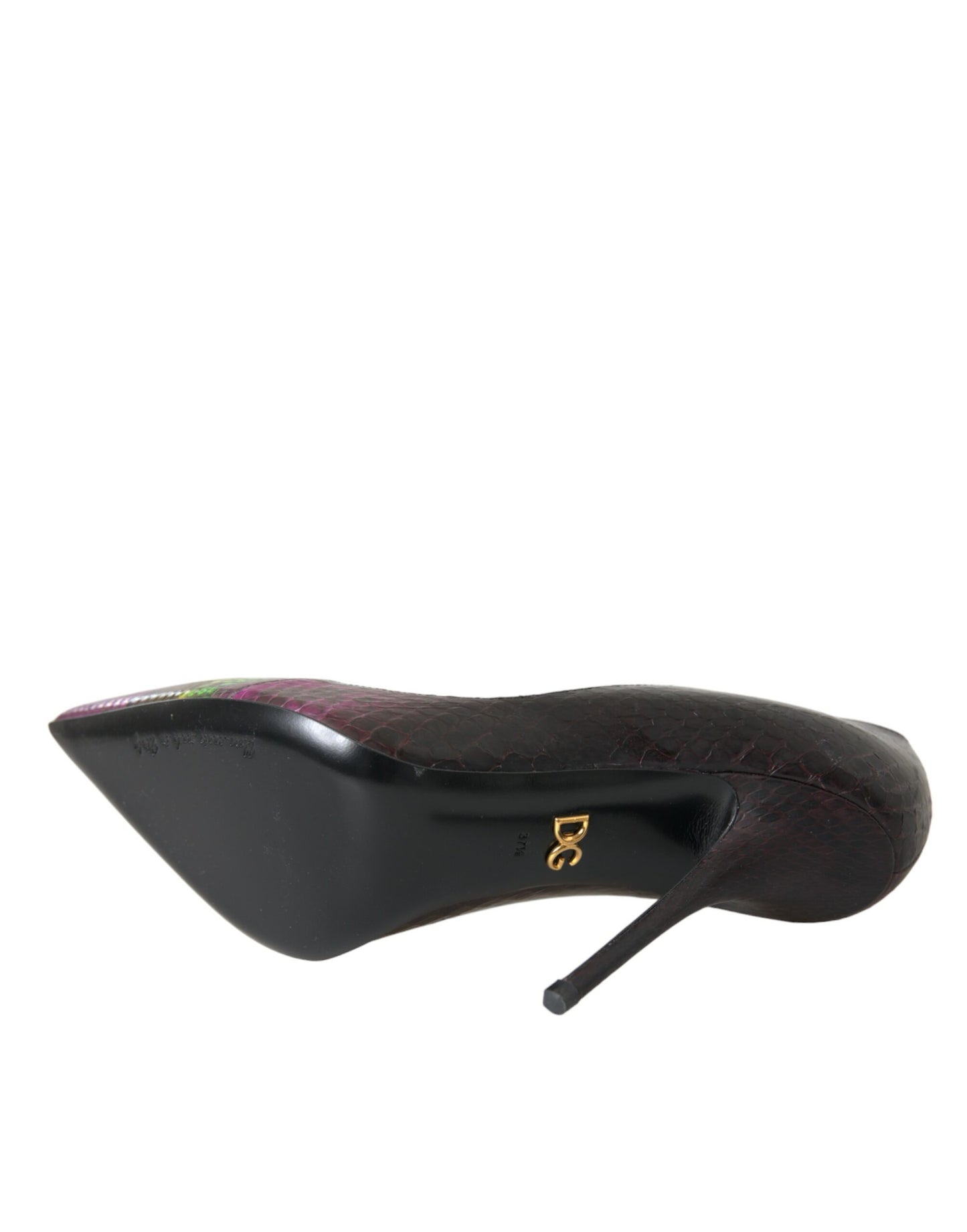 Dolce & Gabbana Multicolor Exotic Leather Heels Pumps Schuhe
