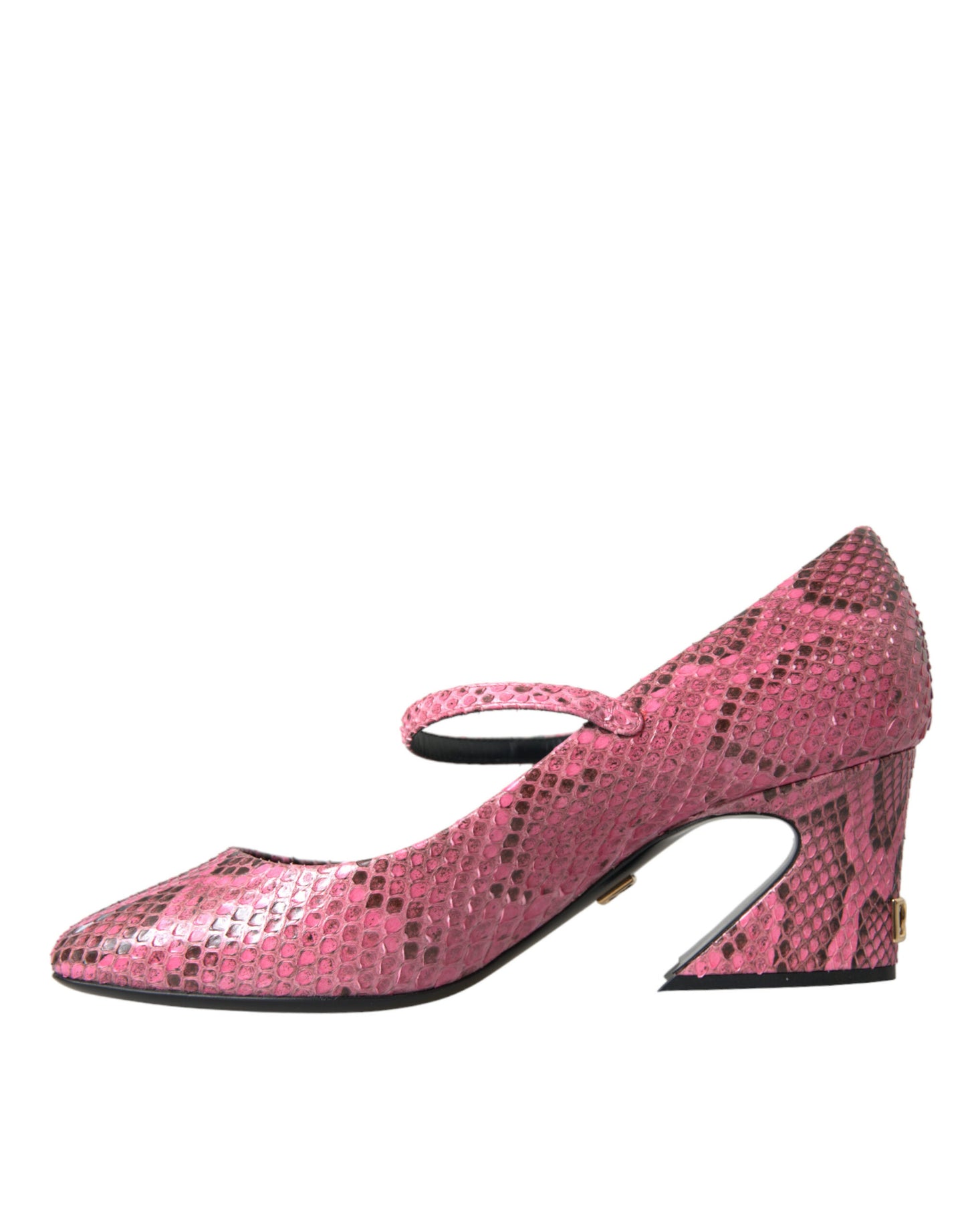 Dolce & Gabbana Mary Jane Heels aus rosa Pythonleder