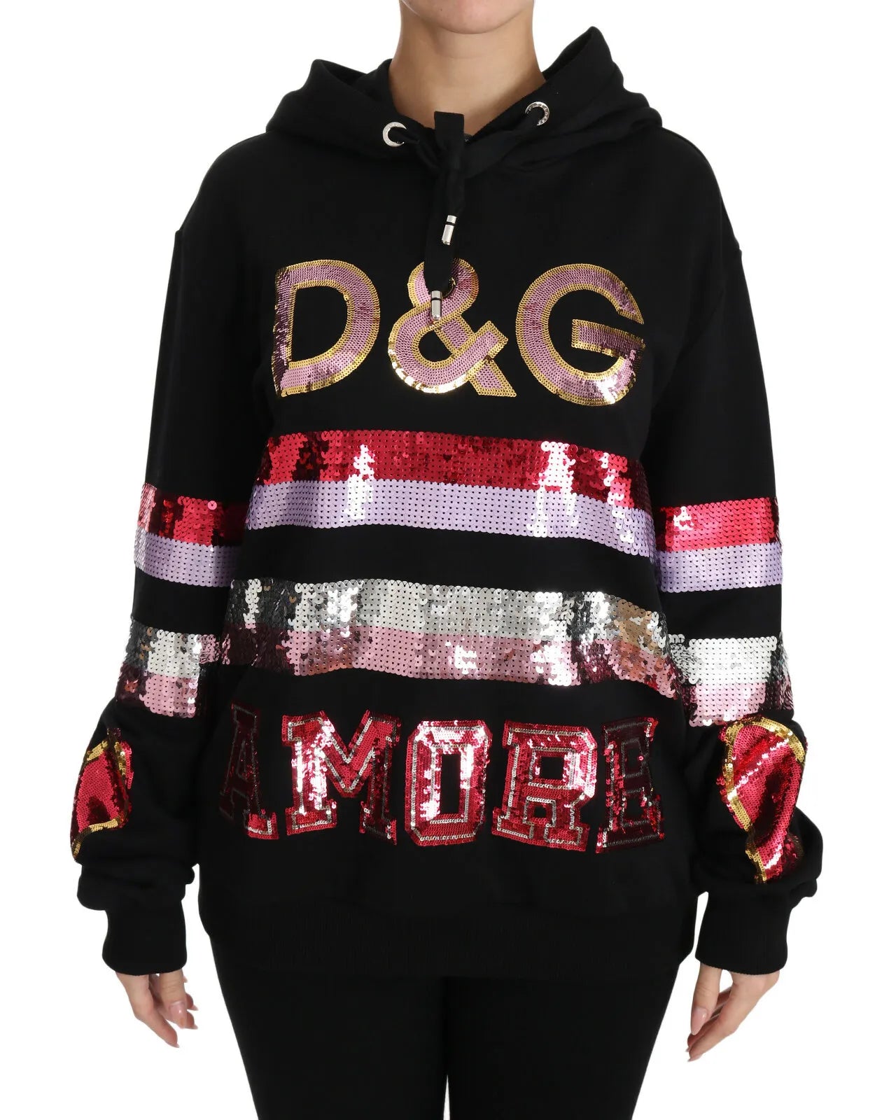Dolce & Gabbana DG Pailletten-Kapuzenpullover