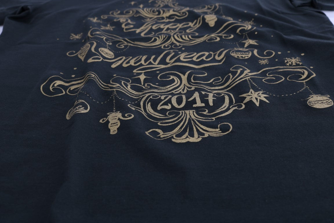 Dolce & Gabbana Grünes Baumwoll-T-Shirt mit Motiv 2017