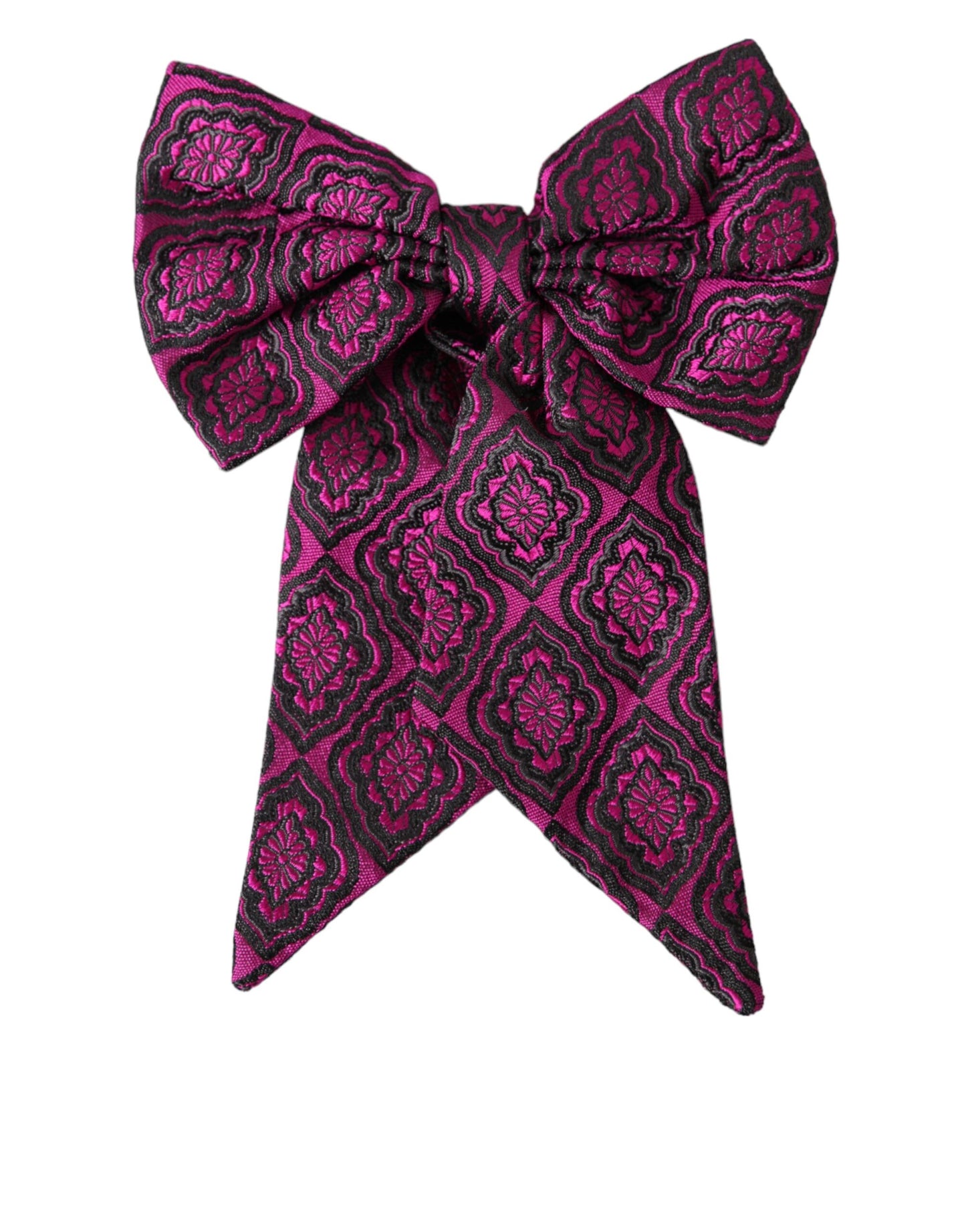 Dolce & Gabbana Herrenfliege aus Seide mit violettem Band und verstellbarem Hals