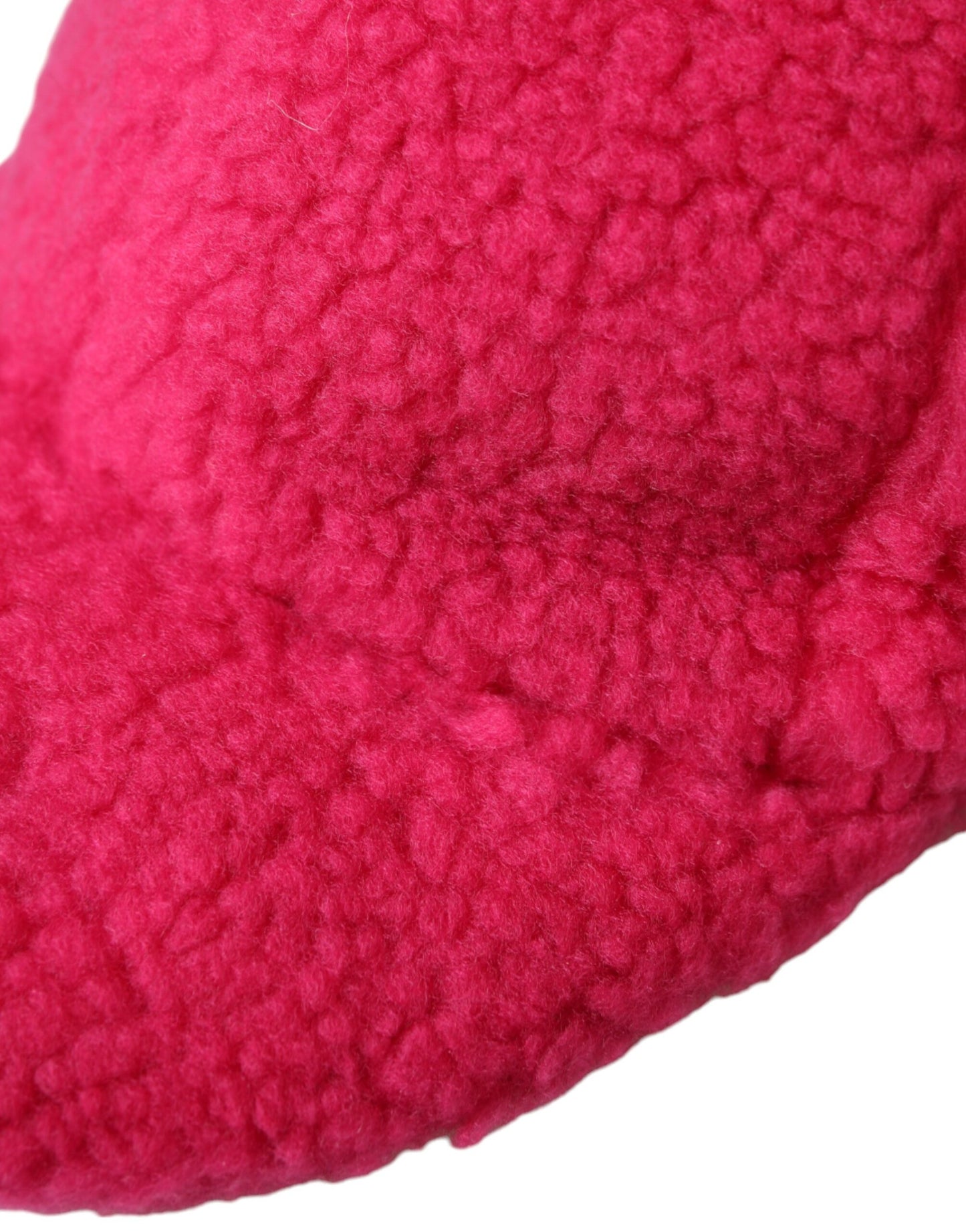Dolce & Gabbana – Baseballmütze aus Fleece und Plüsch in Rosa für Herren