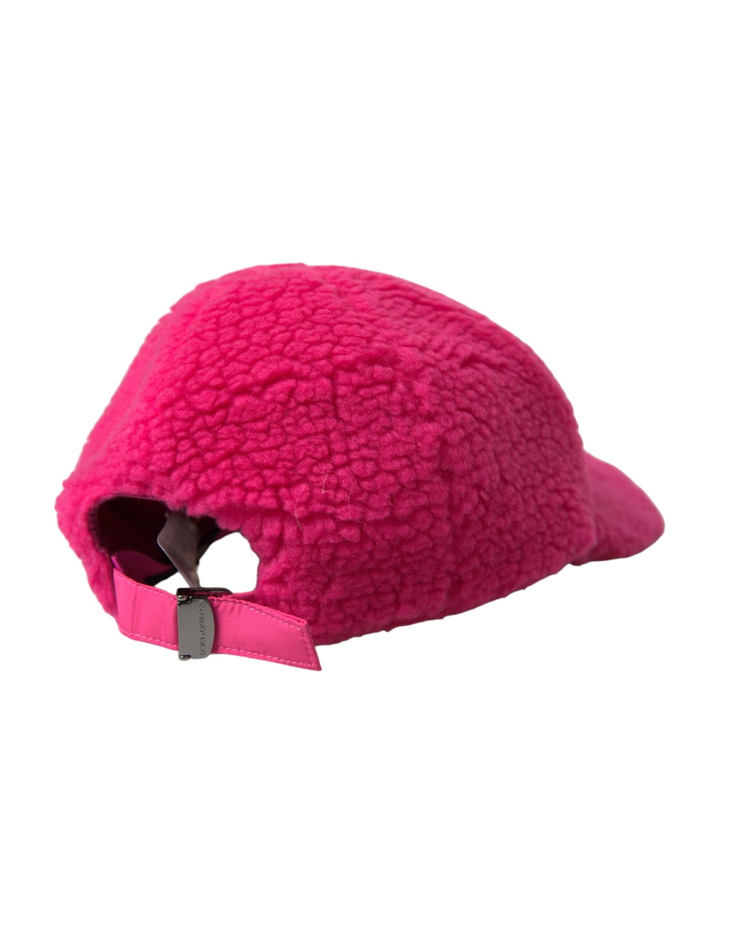 Dolce & Gabbana – Baseballmütze aus Fleece und Plüsch in Rosa für Herren