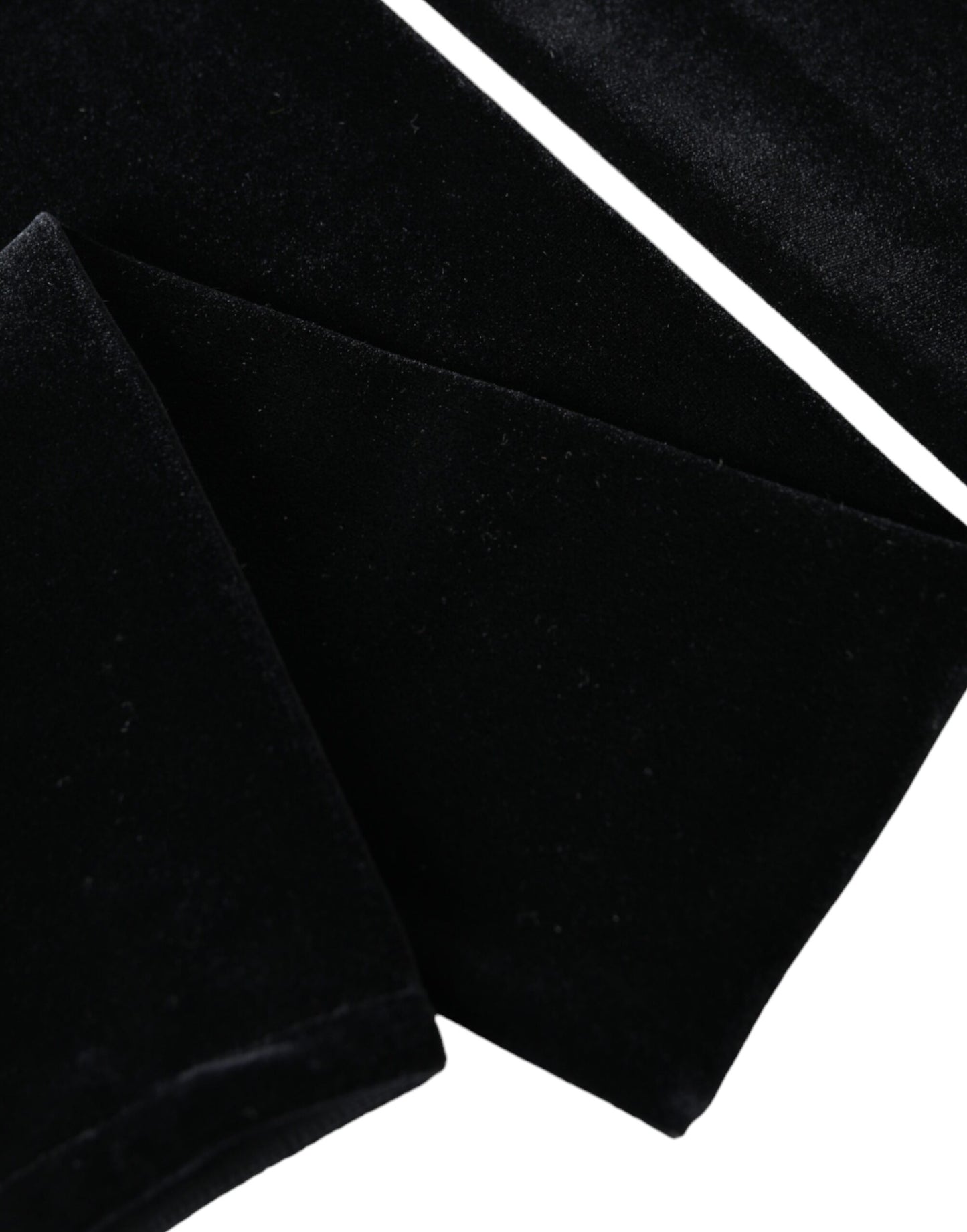 Dolce & Gabbana – Lange, fingerlose Handschuhe aus Nylon in Schwarz mit Ellenbogenpartie
