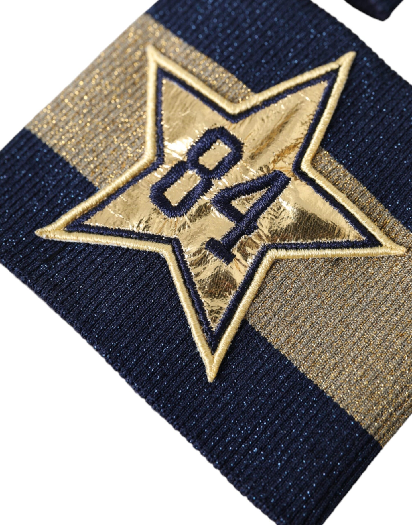 Dolce & Gabbana Schwarz-Gold-Logo-Stern 84 Viskose-Armband