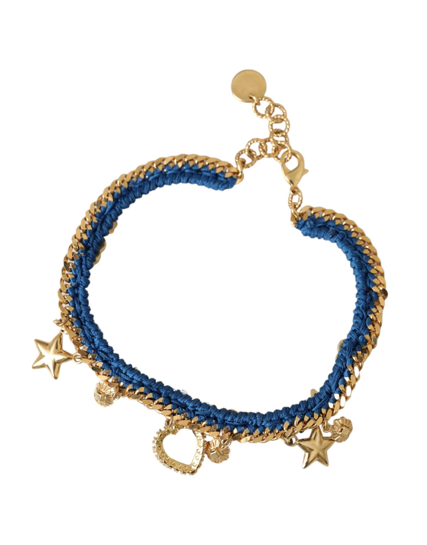 Dolce & Gabbana – Goldfarbenes Messingkettenarmband „Iam The Star“