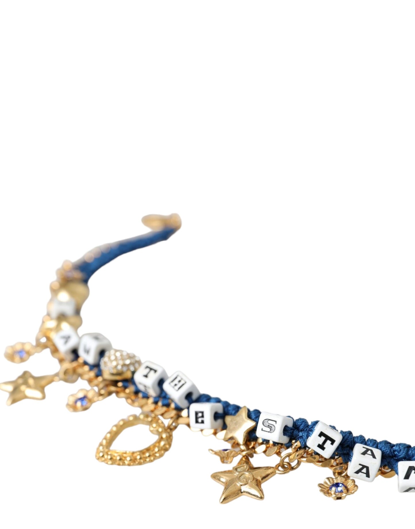 Dolce & Gabbana – Goldfarbenes Messingkettenarmband „Iam The Star“