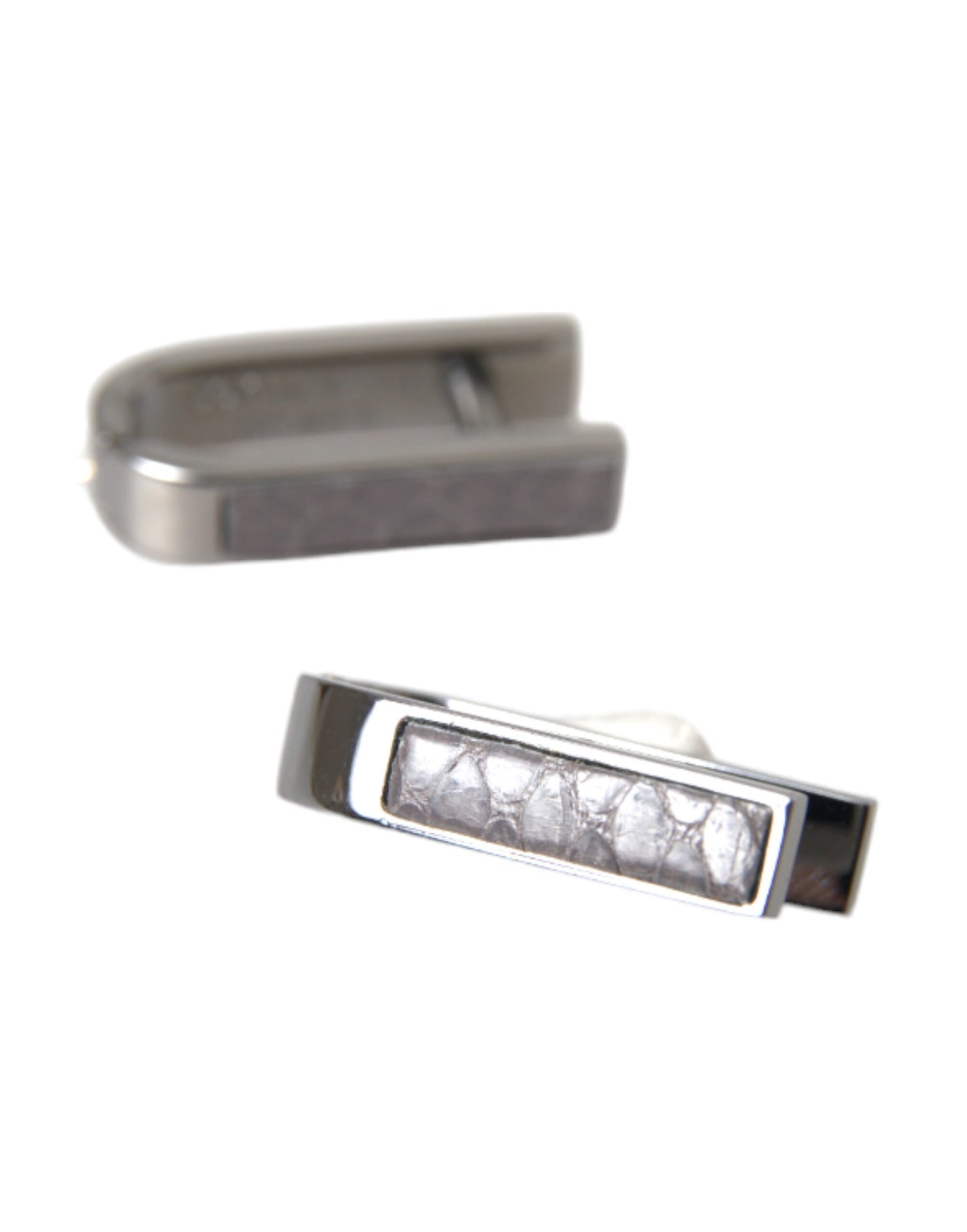 Dolce & Gabbana Herren-Manschettenknöpfe aus versilbertem Metall und Messing