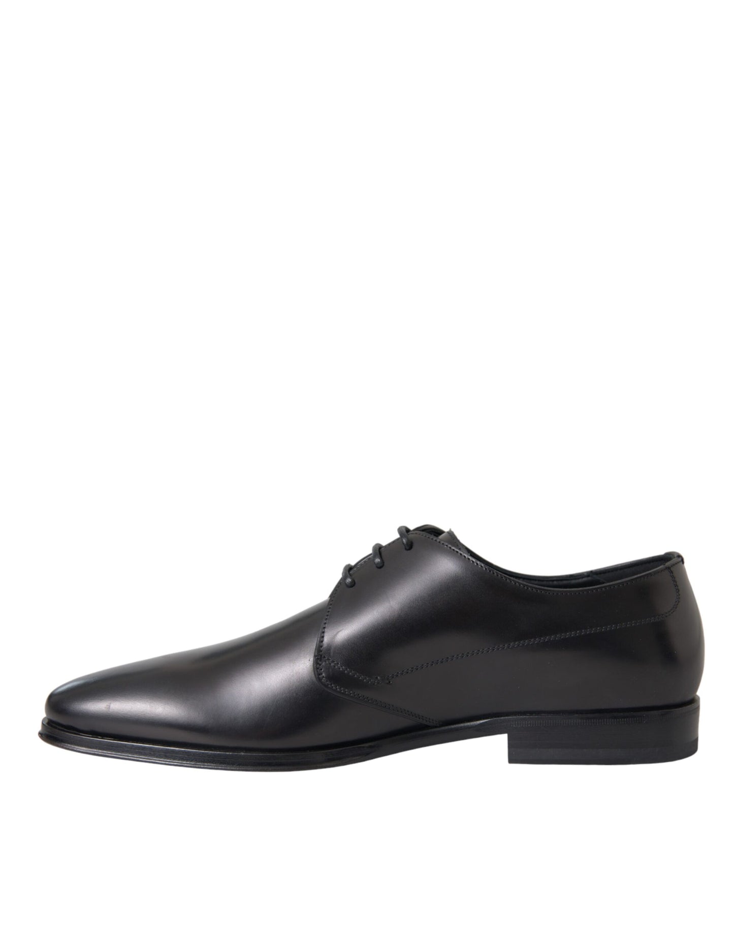 Dolce & Gabbana – Derby-Schuhe aus schwarzem Leder für formelle Anlässe