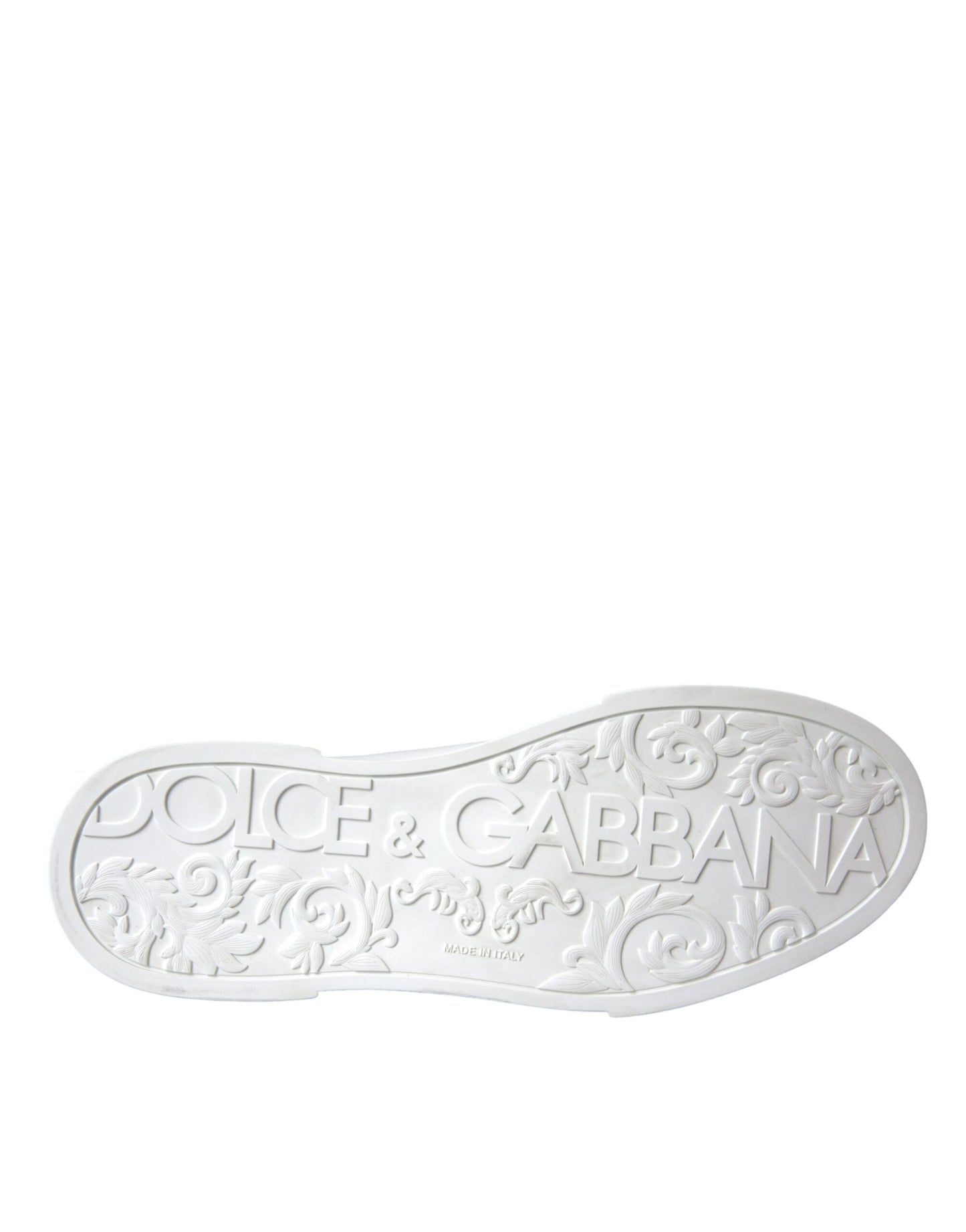Dolce & Gabbana Weiße Leder DG Logo Casual Low Top Sneakers Schuhe
