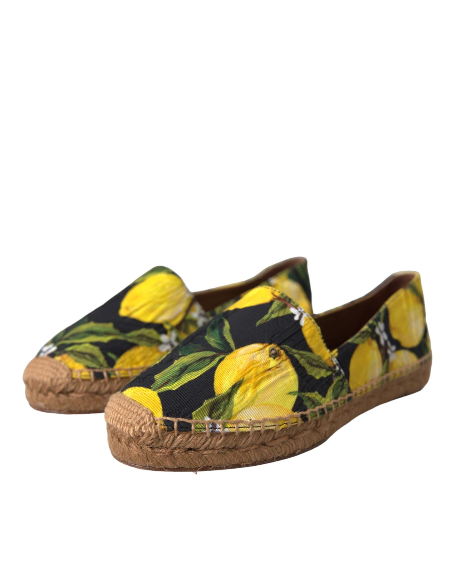 Dolce & Gabbana – Mehrfarbige Zitronen-Espadrilles zum Hineinschlüpfen