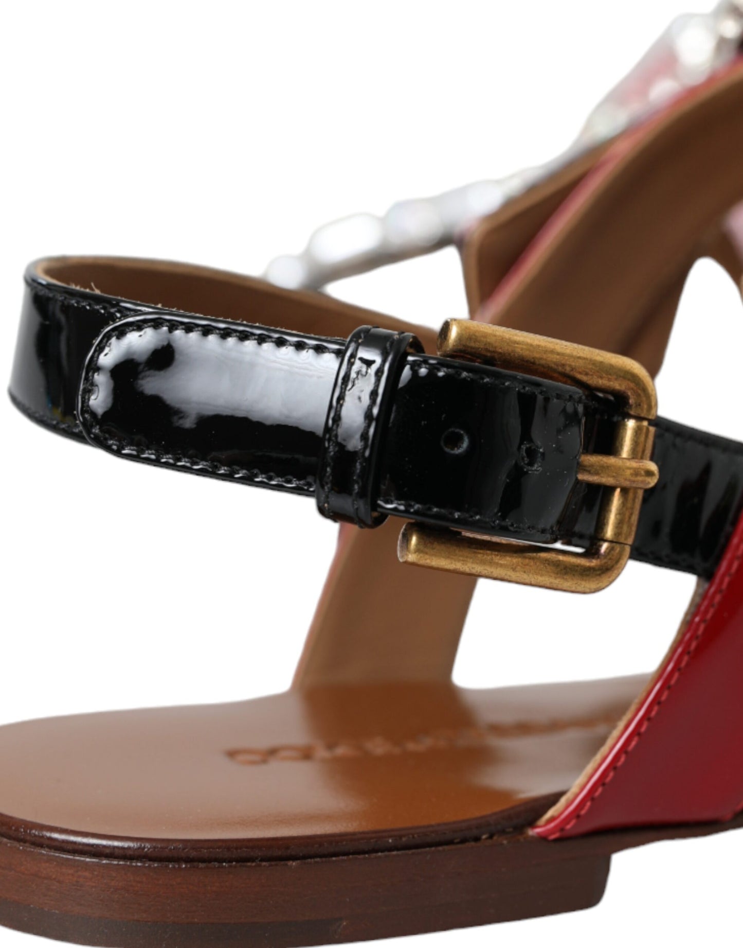 Dolce & Gabbana Multicolor Crystal Sandalen Flip Flops Schuhe