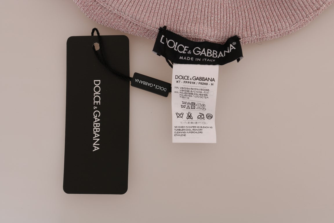 Dolce & Gabbana – Strumpfhose mit Stretchbund in Rosa