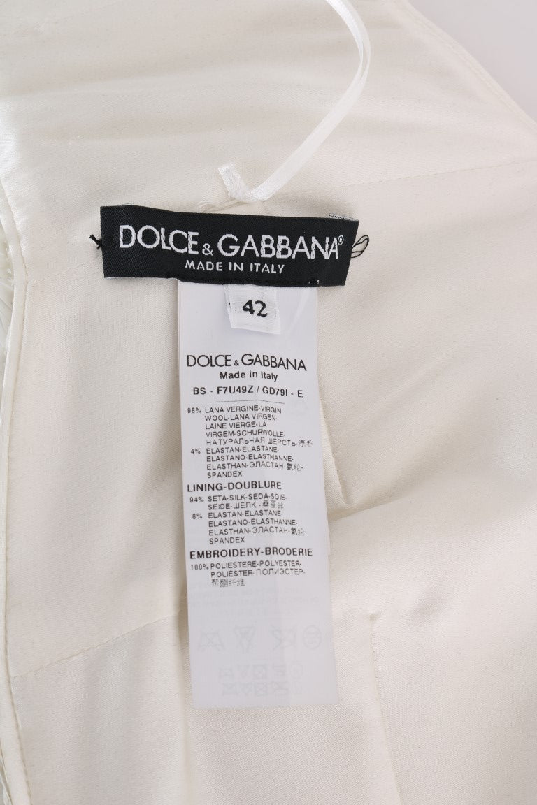 Dolce & Gabbana – Stretch-Bustier-Oberteil mit mehrfarbigen Pailletten