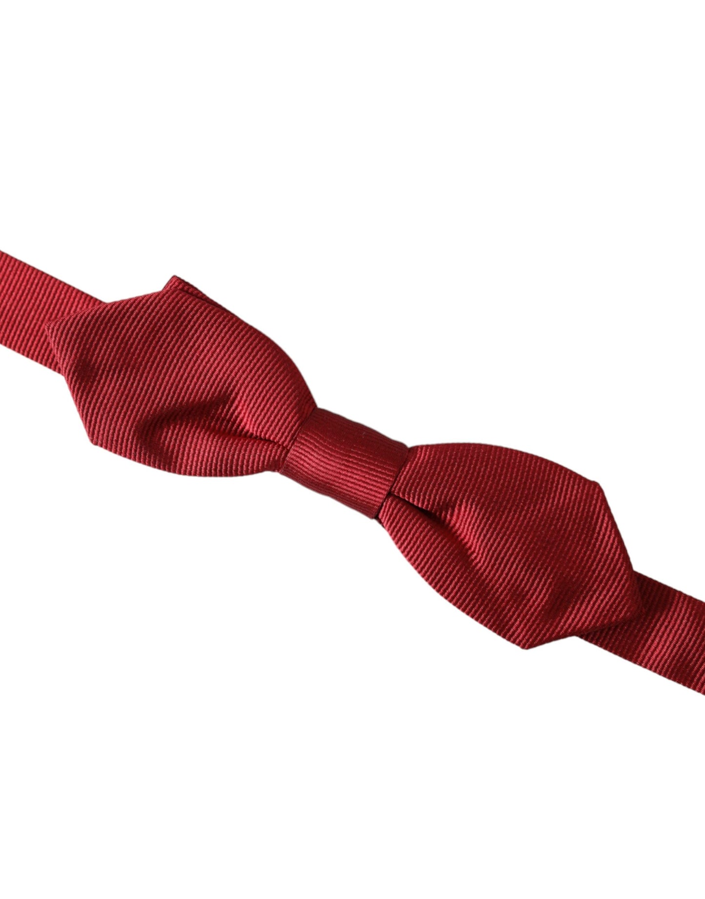 Dolce & Gabbana – Rote Jacquard-Fliege aus Seide mit verstellbarem Halsausschnitt für Herren