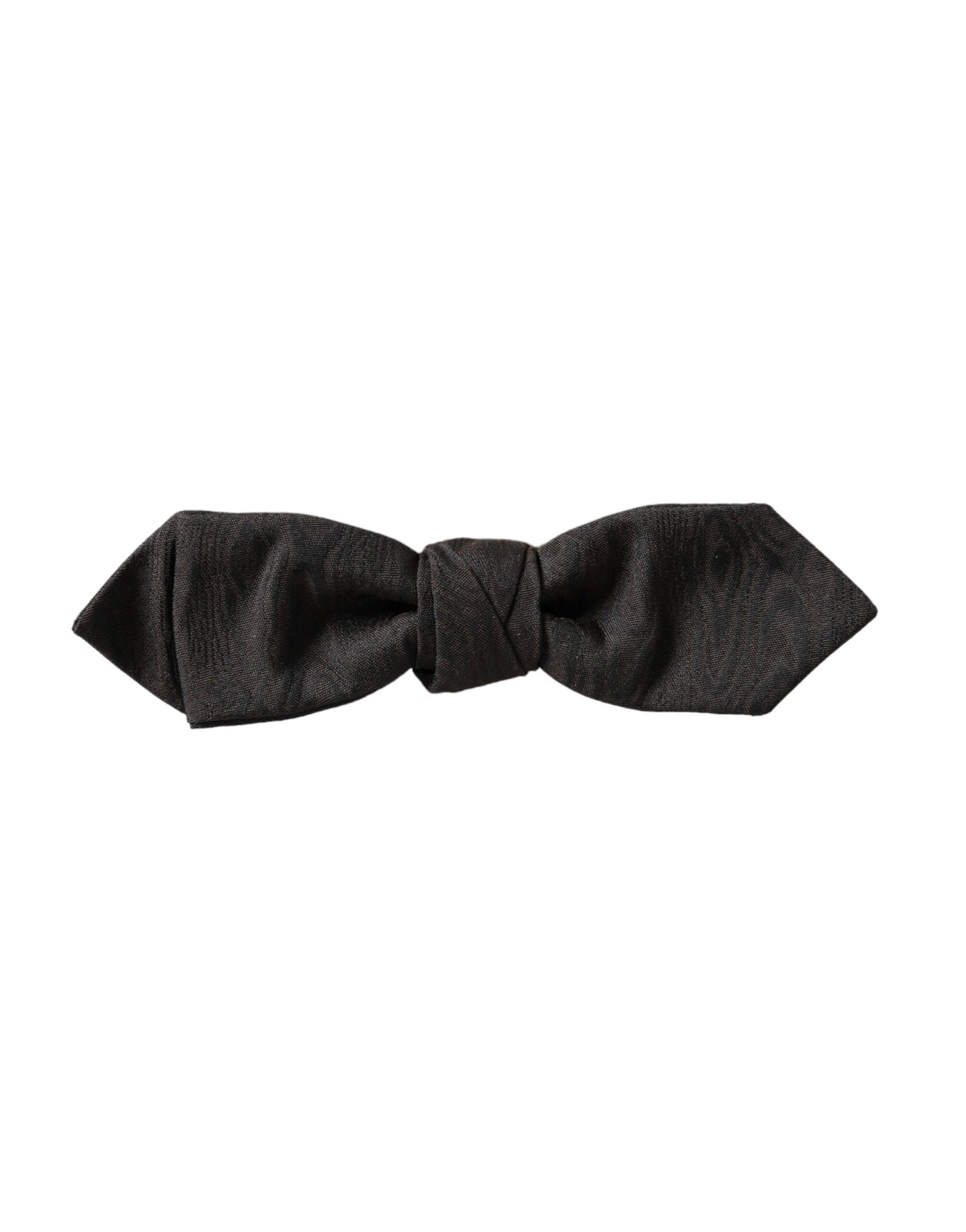 Dolce & Gabbana Herrenfliege mit verstellbarem Halsausschnitt, schwarze Seide