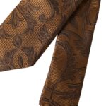 Dolce & Gabbana – Braune, florale Herrenkrawatte aus 100 % Seide, verstellbar