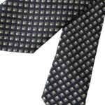 Dolce & Gabbana – Schwarze, gemusterte, verstellbare Herrenkrawatte aus 100 % Seide