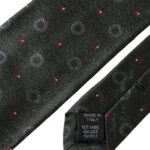 Dolce & Gabbana Dunkelgraue, verstellbare Herrenkrawatte aus 100 % Seide