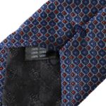 Dolce & Gabbana – Marineblaue, gemusterte, verstellbare Herrenkrawatte aus Seide