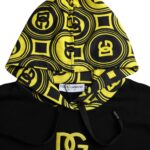 Dolce & Gabbana – Schwarzes Baumwoll-Kapuzensweatshirt mit Logo
