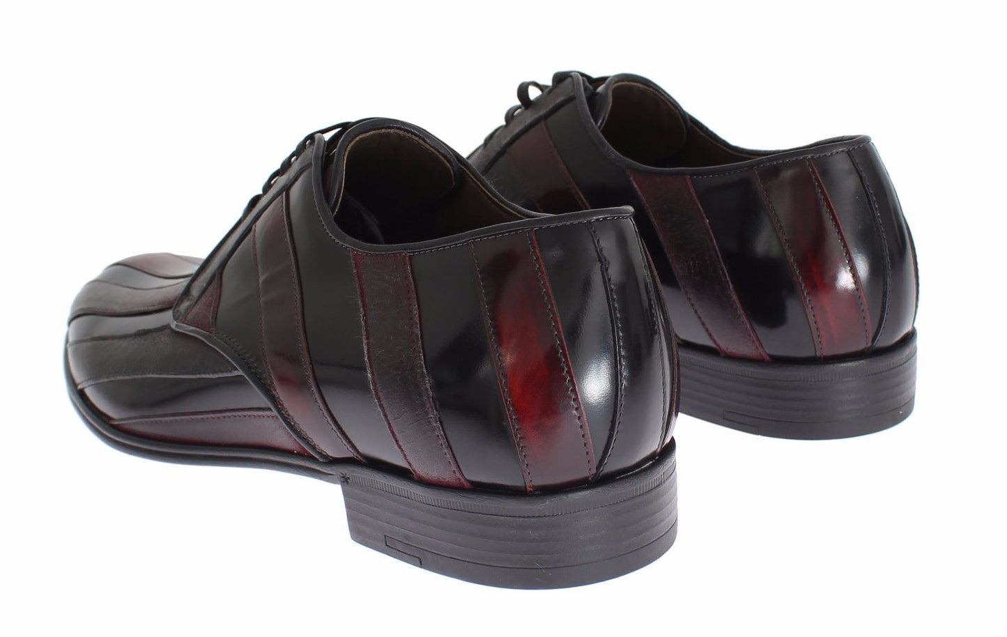 Dolce & Gabbana – Formelle Lederschuhe in Schwarz und Bordeaux